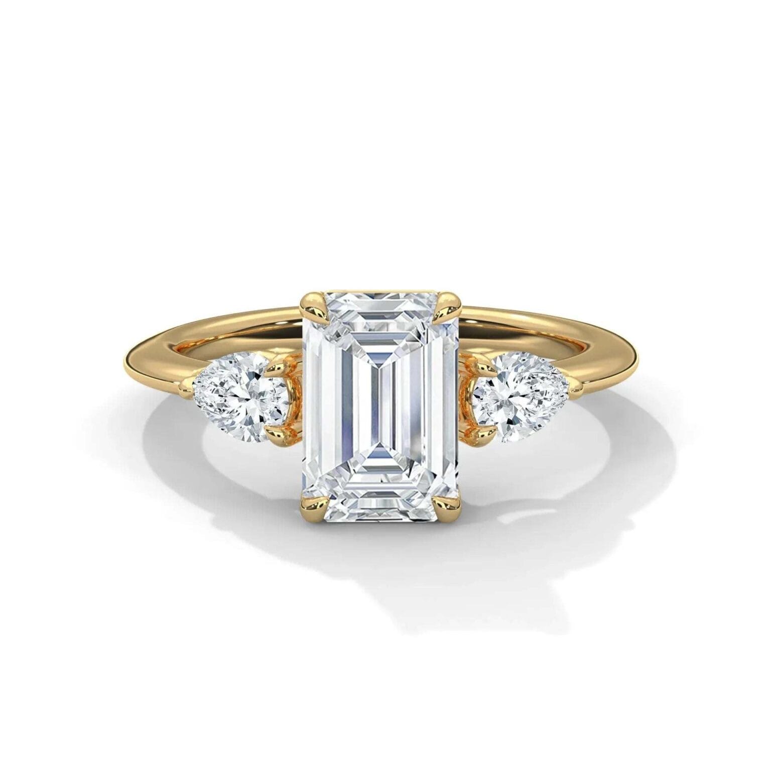 three stone nova diamond ring setting