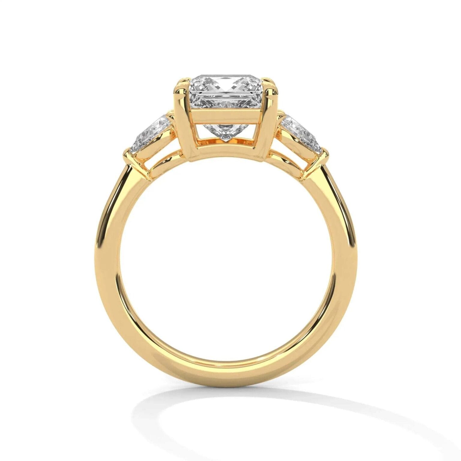 three stone nova diamond ring setting