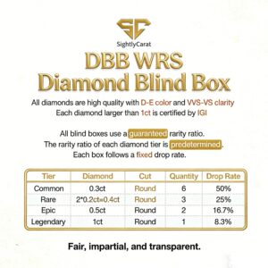 dbb wrs diamond blind box （at least 0.3ct diamond）jewelry mystery box