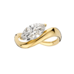 fluid marquise lab grown diamond ring in solid gold (1)
