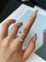 minimalist marquise lab grown diamond pinky ring