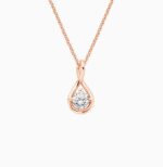 infinity love lab grown diamond teardrop pendant necklace