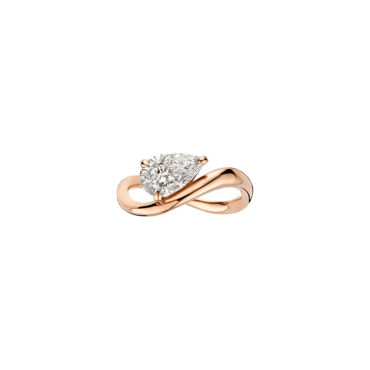 infinity twist pear lab grown diamond engagement ring (4)