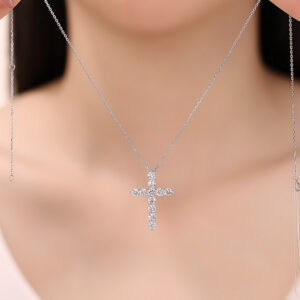luxury cross diamond necklace