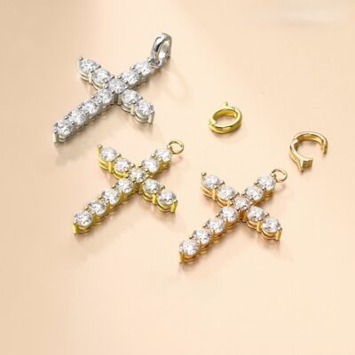 luxury cross pendant with universal openable clasp (2 sizes available)