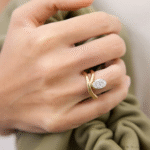 luxury oval lab grown diamond engagement ring with full pavé twist band (2)