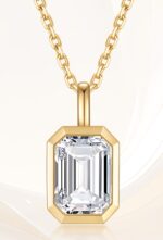 bubble diamond lock pendant necklace modern luxury collarbone chain