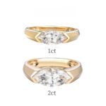 minimalist marquise lab grown diamond ring