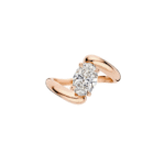 oval lab grown diamond engagement ring with sculpted gold band (4)