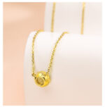 prongless floating diamond bubble pendant necklace solitaire diamond necklace