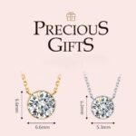 prongless floating diamond bubble pendant necklace solitaire diamond necklace