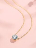 prongless floating diamond bubble pendant necklace solitaire diamond necklace