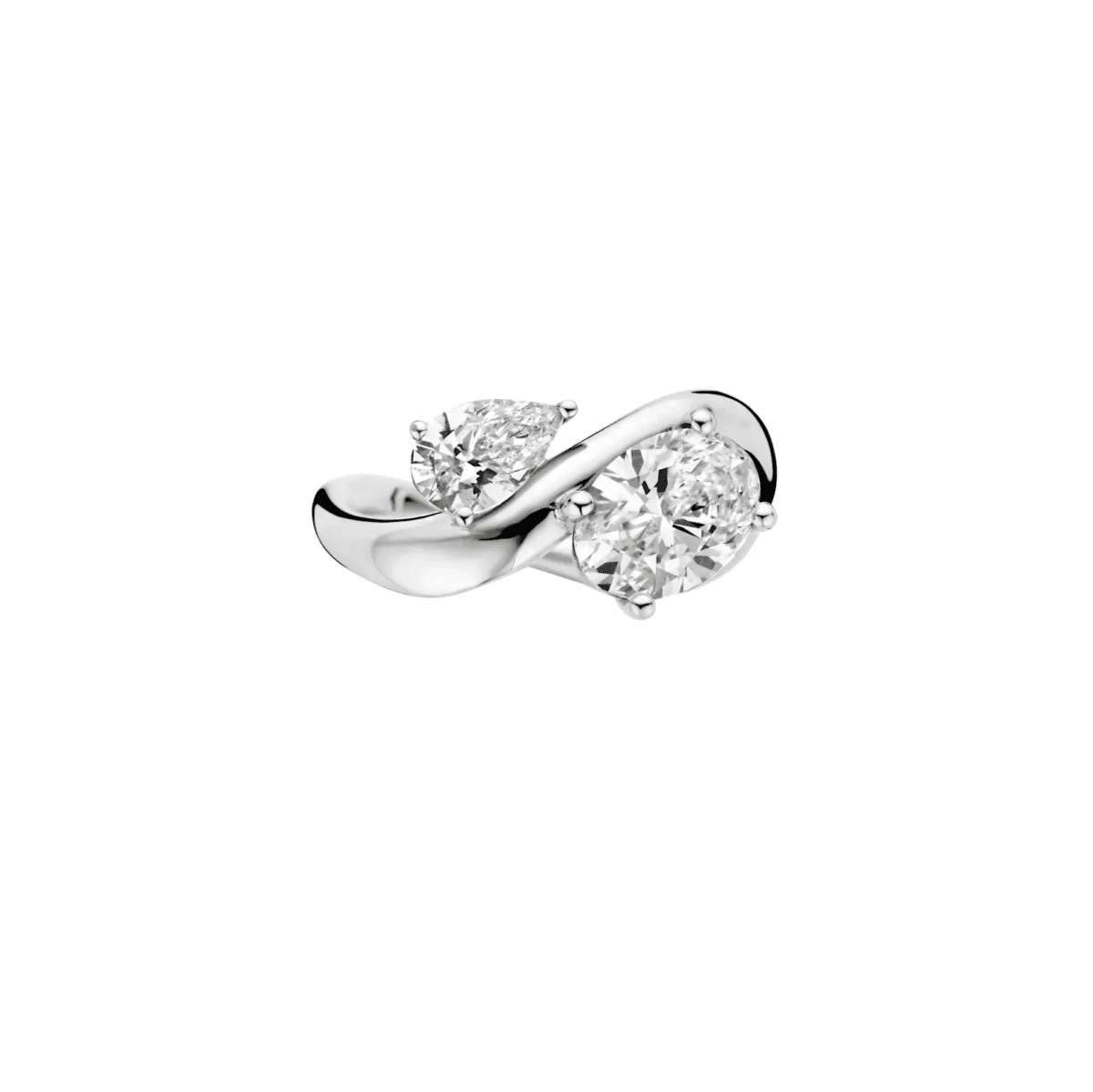 toi et moi oval & pear lab grown diamond engagement ring (5)