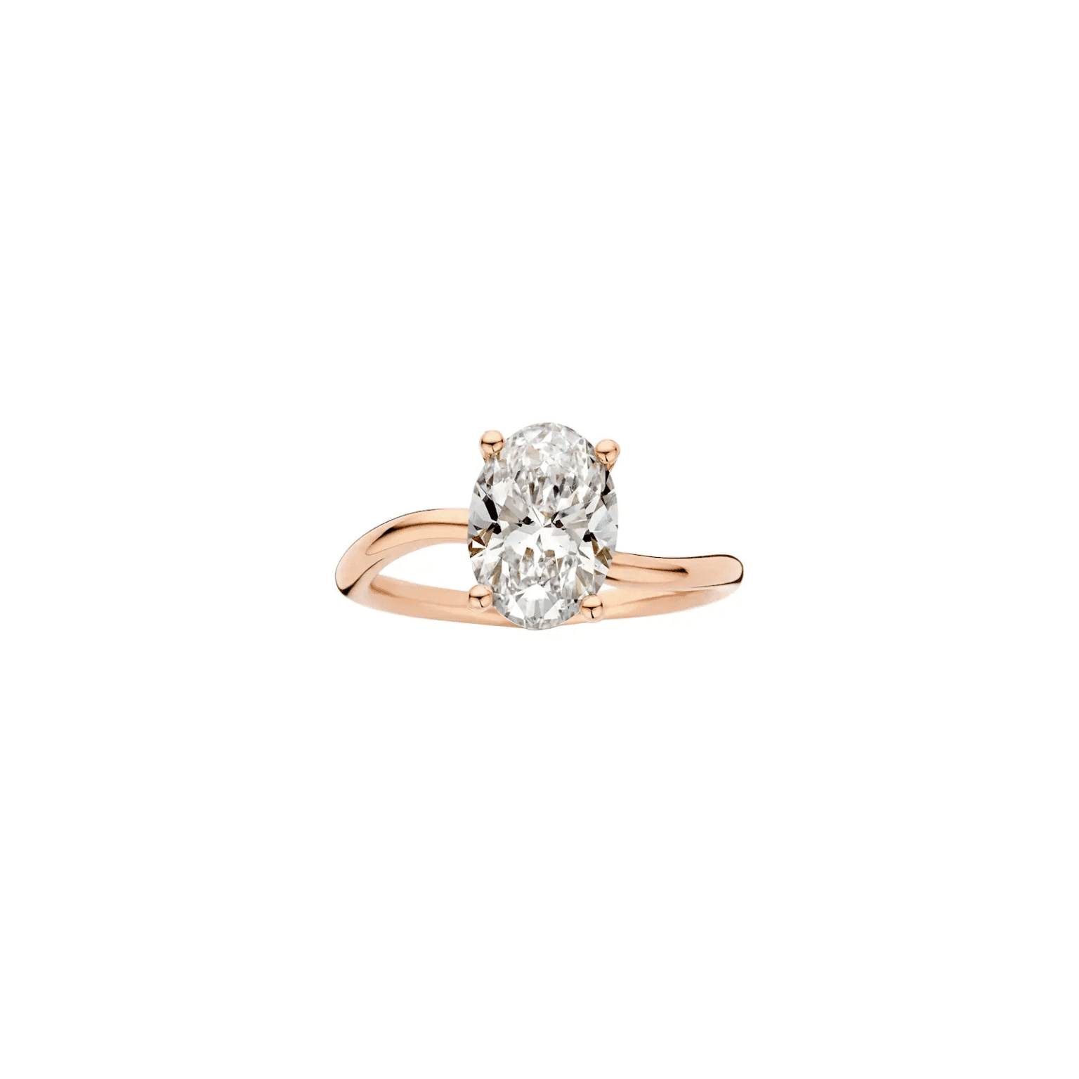 twist shank oval lab grown diamond engagement ring (4)