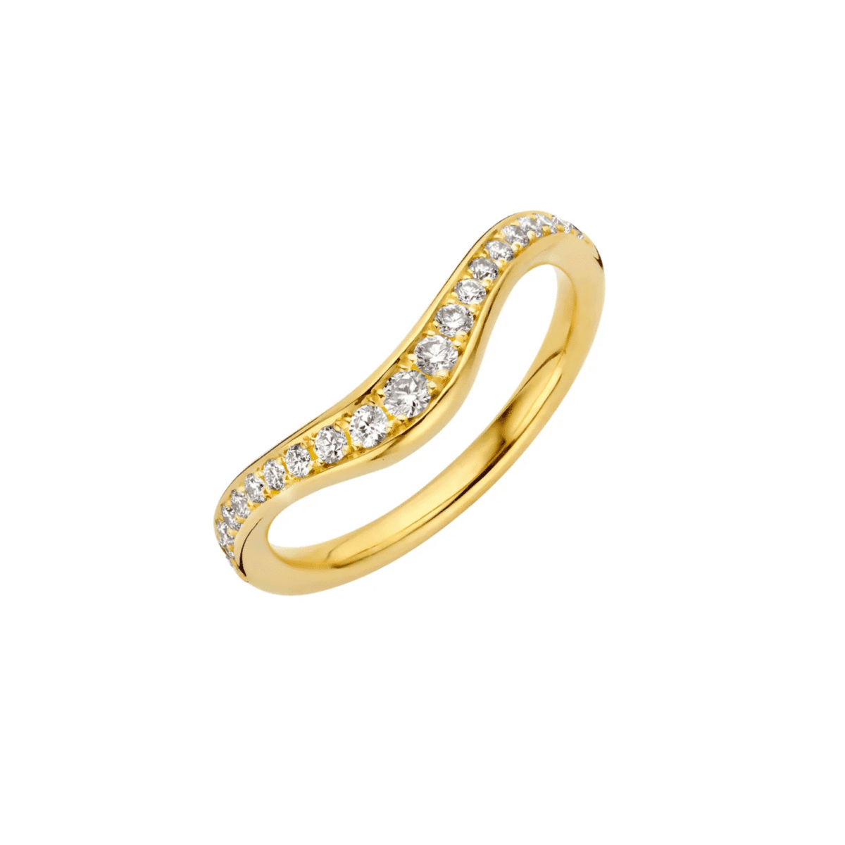 v curve lab grown diamond band ring in 18k gold (1)