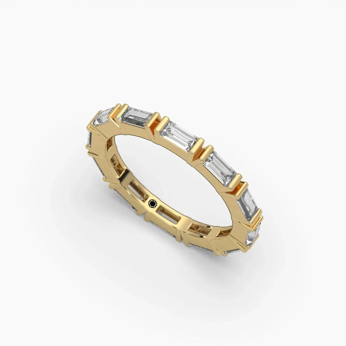 1.25 ctw baguette diamond eternity ring