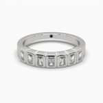 0.5ctw diamond 7 stone bezel ring