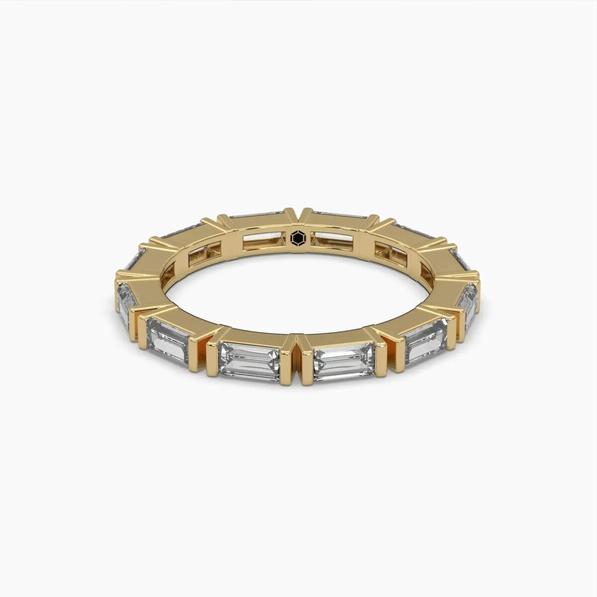 1.25 ctw baguette diamond eternity ring