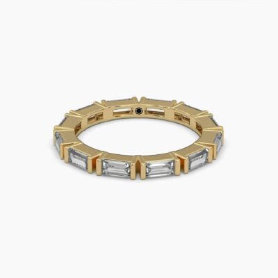 1.25 ctw baguette diamond eternity ring