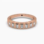 0.5ctw diamond 7 stone bezel ring