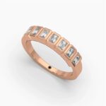 0.5ctw diamond 7 stone bezel ring