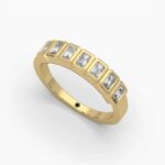 0.5ctw diamond 7 stone bezel ring