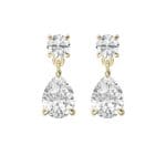 5ct lab grown diamond drop earrings