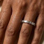 1.25 ctw baguette diamond eternity ring