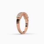 0.5ctw diamond 7 stone bezel ring