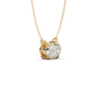 oval solitaire lab grown diamond pendant necklace