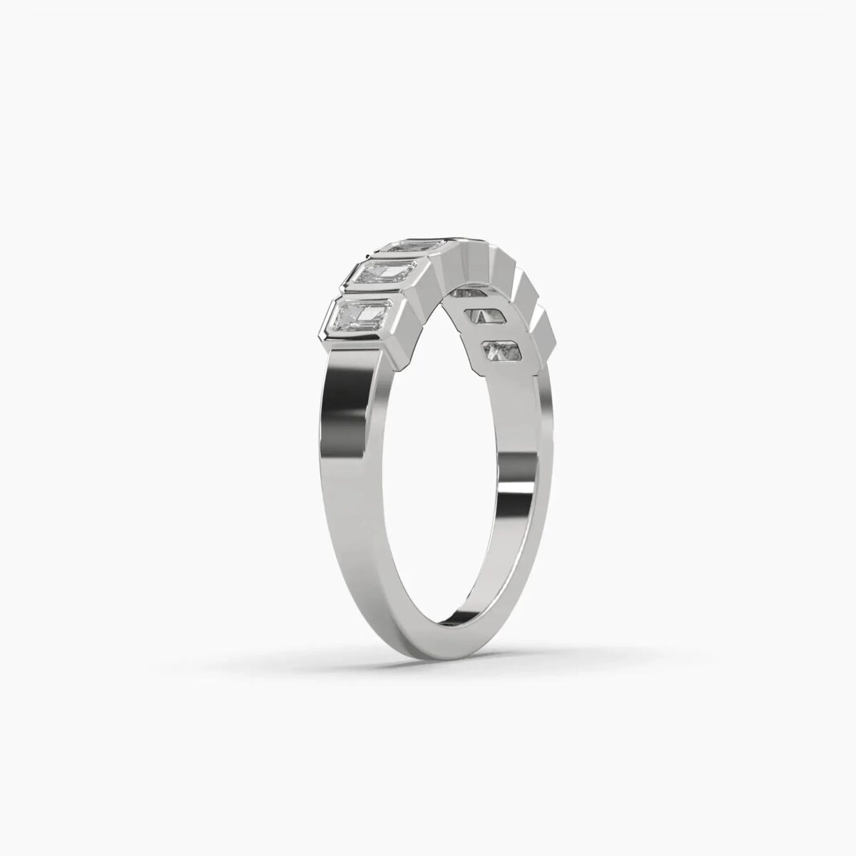 0.5ctw diamond 7 stone bezel ring