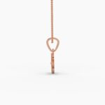 0.25ctw marquise lab grown diamond pendant necklace | 14k gold