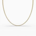 5ct round lab grown diamond tennis necklace