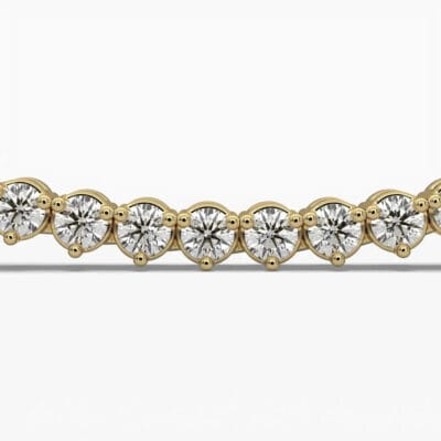 5ct round lab grown diamond tennis necklace