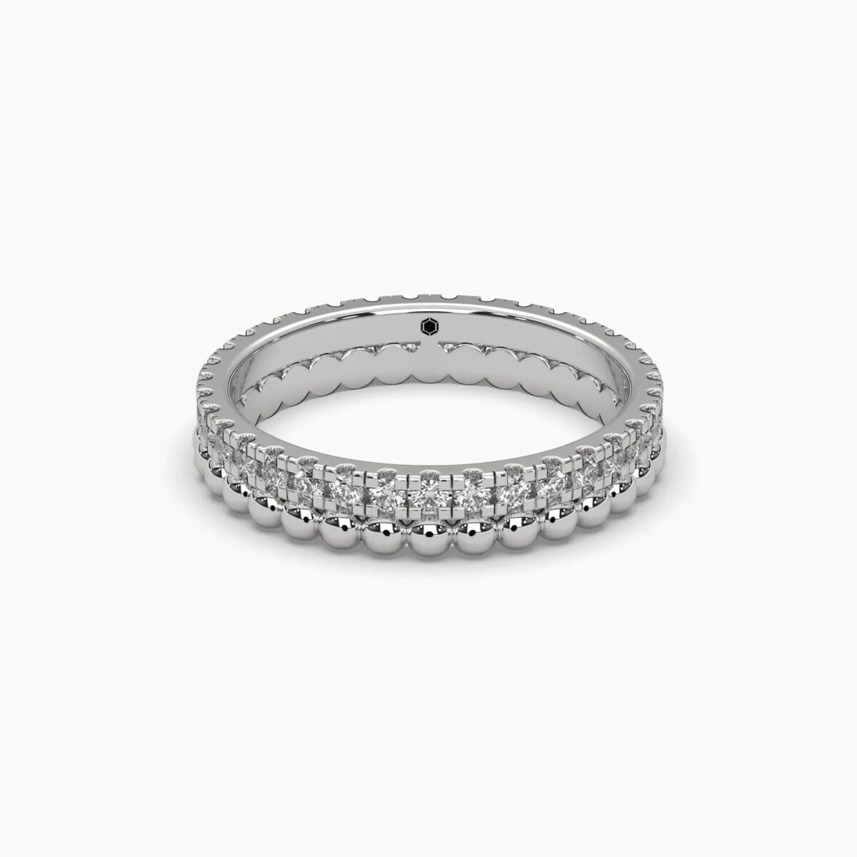 0.5ctw diamond stacked eternity band