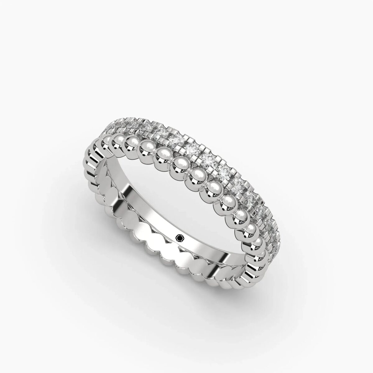 0.5ctw diamond stacked eternity band