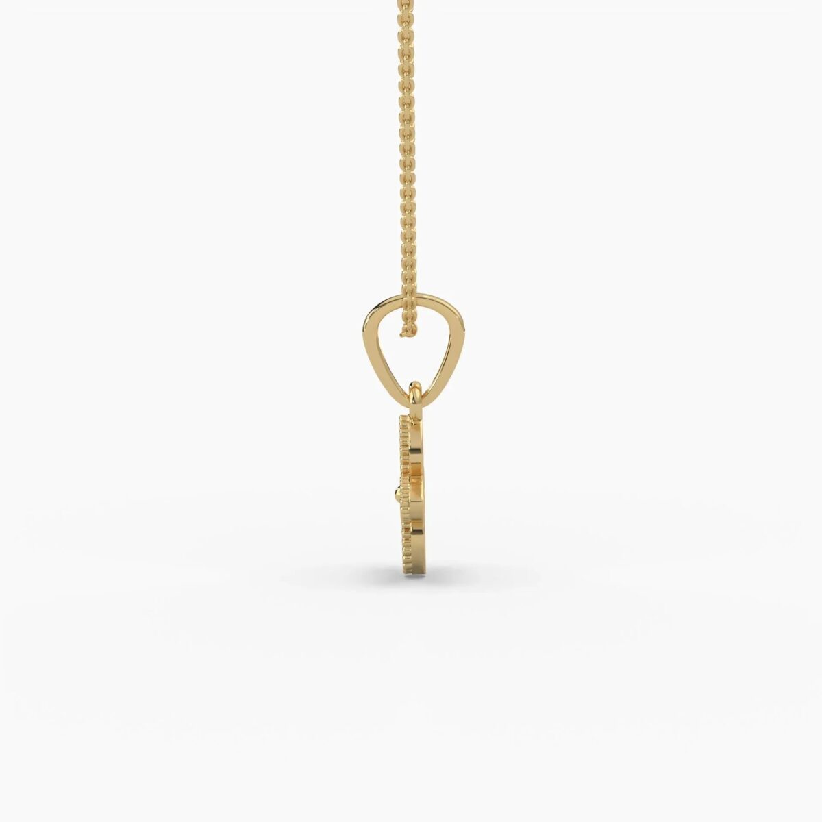 0.25ctw marquise lab grown diamond pendant necklace | 14k gold