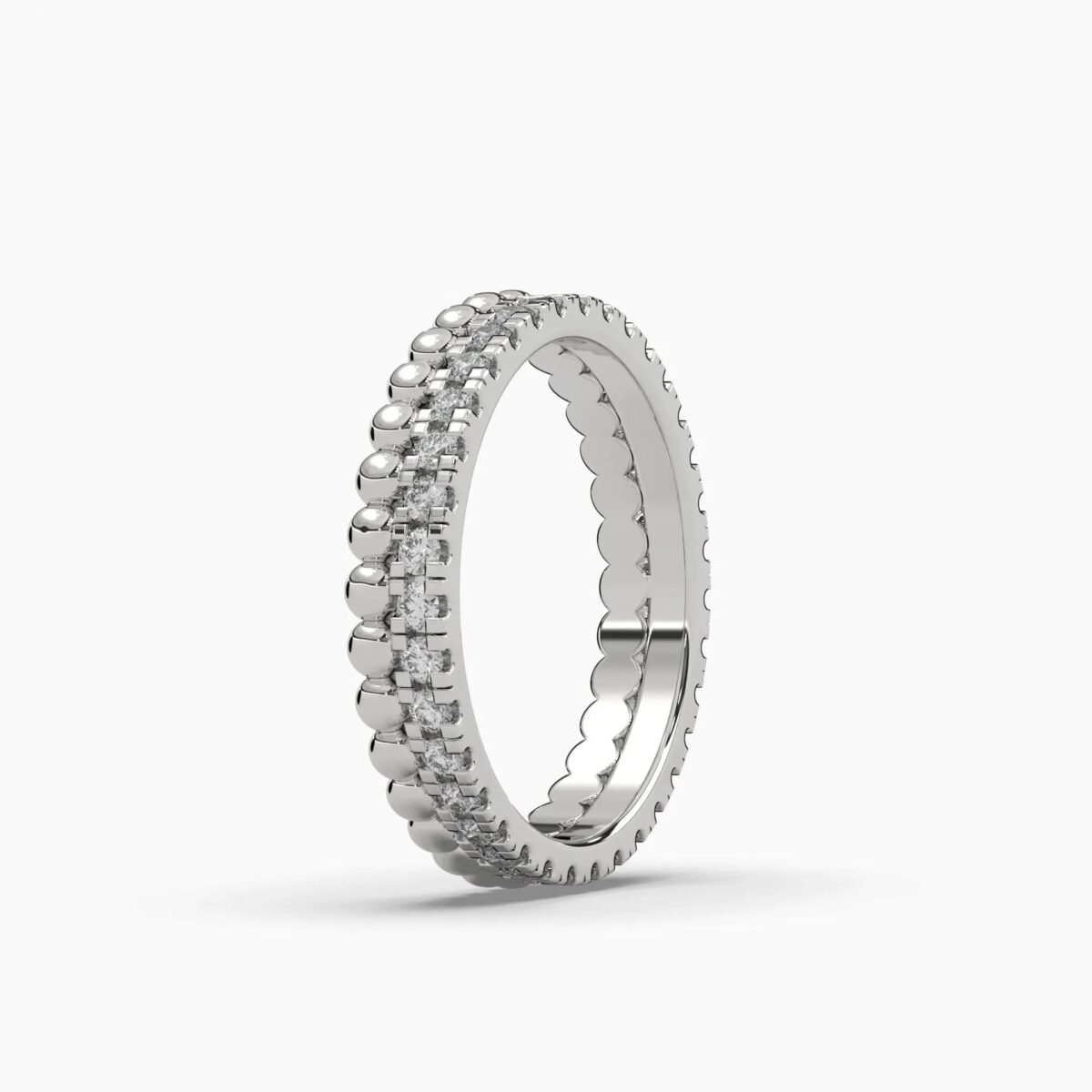 0.5ctw diamond stacked eternity band
