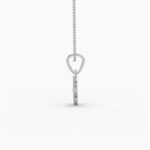 0.25ctw marquise lab grown diamond pendant necklace | 14k gold