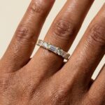 1ctw round baguette wedding ring