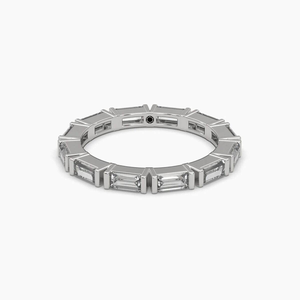 1.25 ctw baguette diamond eternity ring