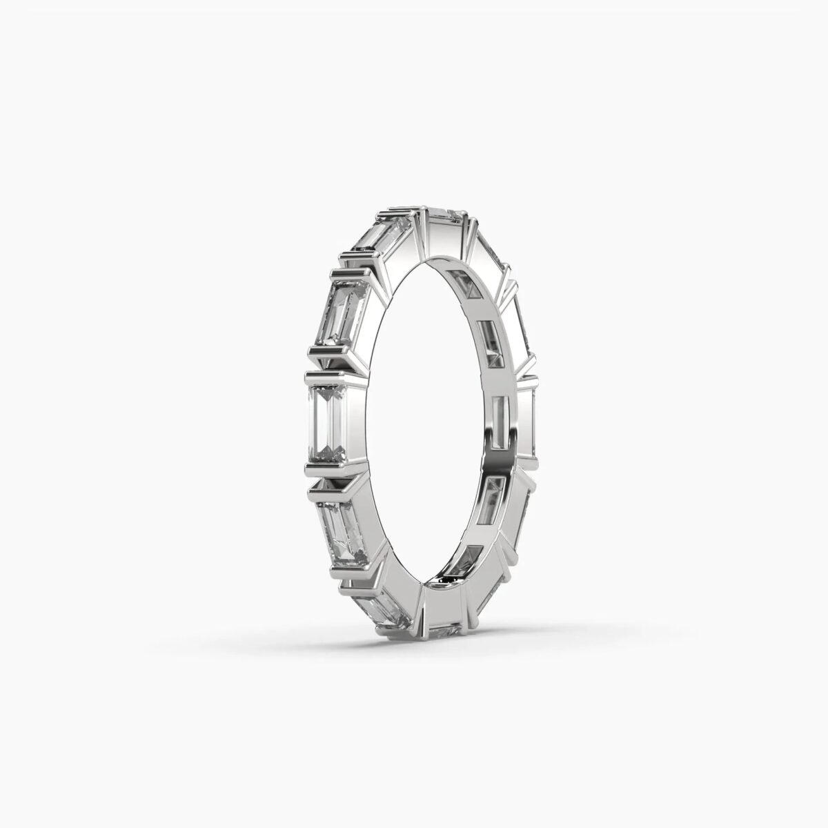 1.25 ctw baguette diamond eternity ring