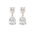 5ct lab grown diamond drop earrings