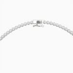 5ct round lab grown diamond tennis necklace