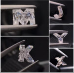 alphabet lab grown diamond custom letter shape diamond | a–z initial diamonds