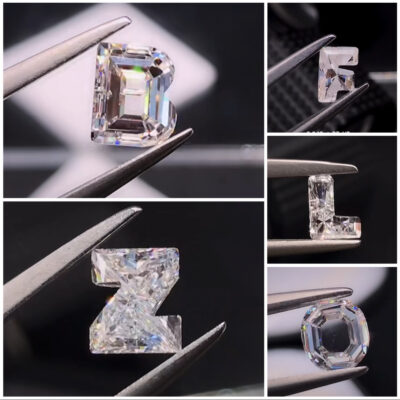 alphabet lab grown diamond custom letter shape diamond | a–z initial diamonds