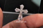 custom cross lab grown diamond | bespoke fancy cut diamond design
