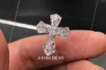 custom cross lab grown diamond | bespoke fancy cut diamond design