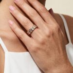 0.5ctw diamond 7 stone bezel ring