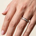 0.5ctw diamond 7 stone bezel ring